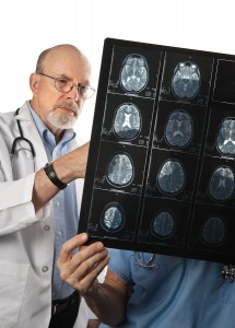 Two Doctors Viewing Mri Scans